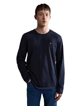 T-shirt à Manches Longues Salis 1 Blue Marine XL - Napapijri - FashionsVida