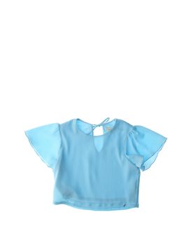 Blusa con volants TURCHESE 16