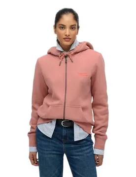 Sweat-shirt à Zip Essential Logo Ash Rose L