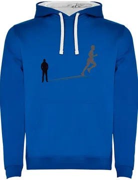 Shadow Run Two-colour Hoodie Royal Blue / White S Men - Kruskis - FashionsVida