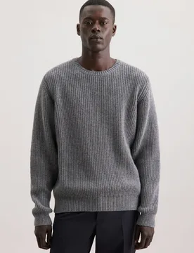 Regular Pullover Uni Grau L - Seidensticker - FashionsVida