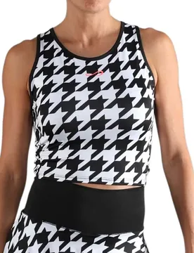 T-shirt Sans Manches Chill Houndstooth Black L