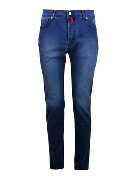 Kiton Jeans in denim slavato