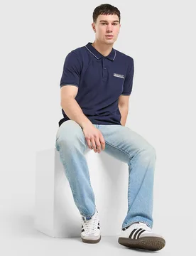 Tipped Poloshirt - Herren, Blau - male - Size: S - Reebok - FashionsVida