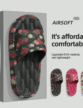Nuevas zapatillas de casa con estampado floral para mujeres, sandalias de verano huecas casuales para uso diario en el baño, adecuadas para el Día d - Shein - FashionsVida