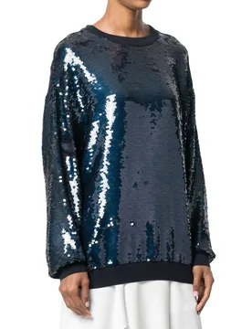 Stella McCartney Blue Sequin Jumper - Stella McCartney - FashionsVida