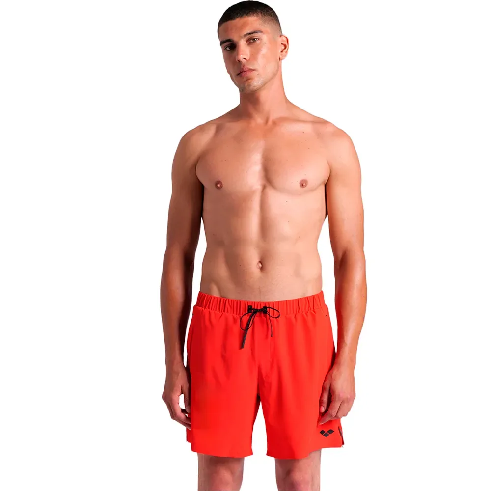 Side Zip Beach Swimming Boxer Coral / Black M Men - Arena - FashionsVida