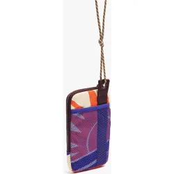 Bolso para móvil convertible a bandolera con cierre de cremallera y estampados