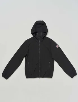 Giubbino Originals nero in softshell con cappuccio - Colmar - FashionsVida