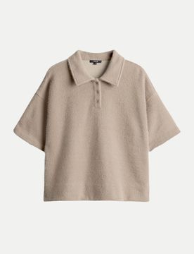 Loose-Fit Poloshirt Geludi Beige 42