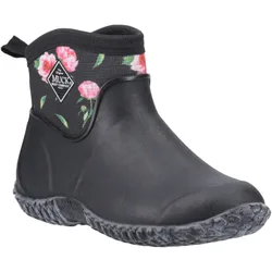 Unisex Muckster Ii Ankle Rubber Black/roses Wellington - Size Uk 5