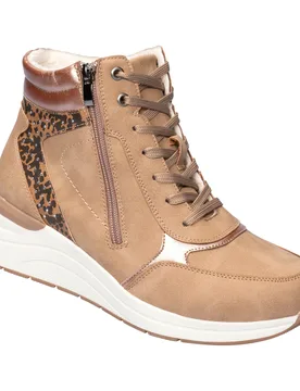 Komfort-Wärme-Knöchelsneaker „Fashion“ beige 39 Damen - wonderwalk - FashionsVida