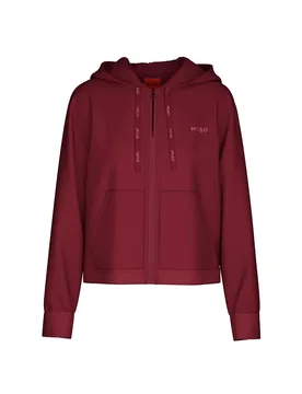 Hugo Felpa Con Zip 1026220 Red Open Red XL - Hugo Boss - FashionsVida