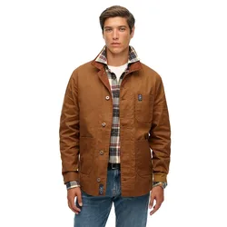 Giacca Merchant Waxed Worker Denim Co Tobacco Brown L