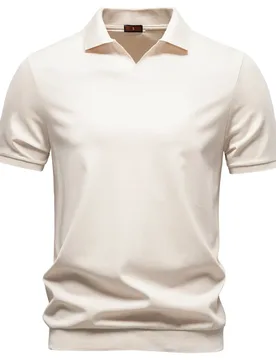 Spring and Summer New Polo Shirt Silky Drape Business Men - Aliexpress - FashionsVida