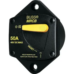 Series Unipolar Circuit Breaker Black 50A unisex