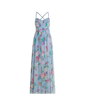 Vestido de noche azul 40 - Vera Mont - FashionsVida