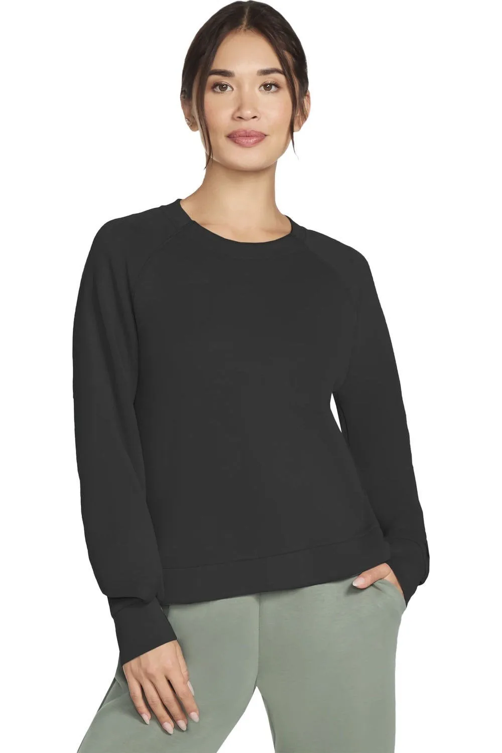 Skechluxe Elevate Womens Crew Neck Sweatshirt - - Size: S - Skechers - FashionsVida