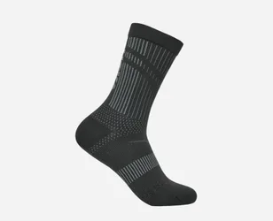 Trail Run Crew Sock in Black, Size Medium