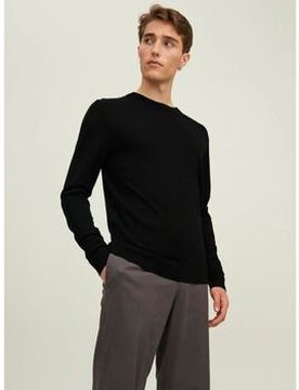 Pullover 12216817 Merino Crew-Black It S;It L Male