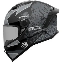 Casco Moto Integrale STINGER 2 TAGGER B2 Nero Opa taglia M