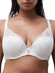 Womens Legend Plunge T-Shirt Bra - White Polyamide - Size 38d