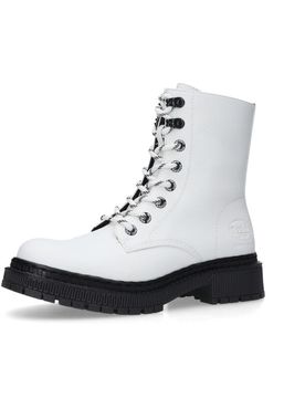 Boot - Schnürboots - EU36 bis EU38 - für Damen - Größe EU38 - weiß - Frauen - female