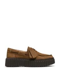 Leather Boat Shoes Brown female