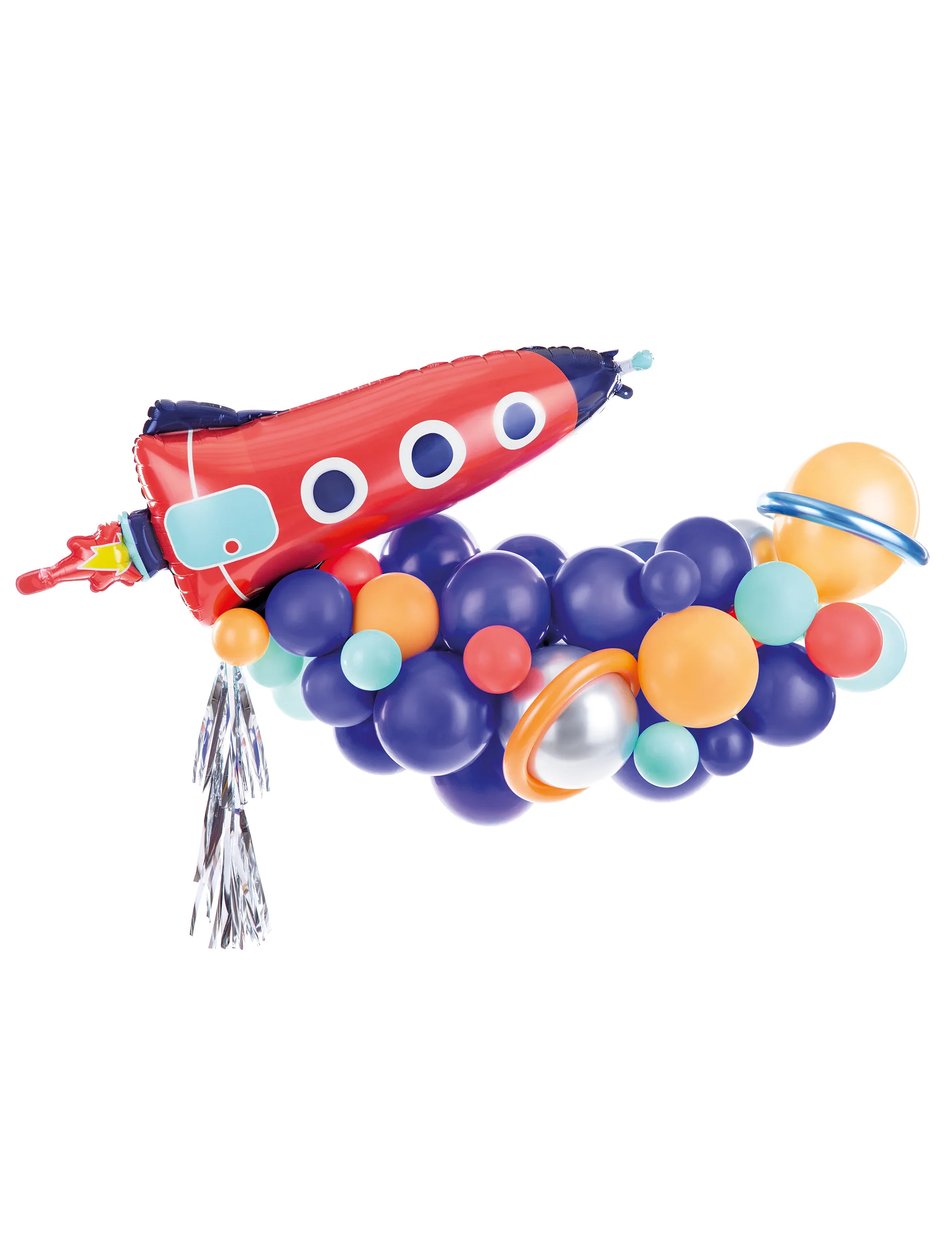 Ballonbogen-Set Weltraum-Party 76-teilig mit Rakete - PARTYDECO - FashionsVida