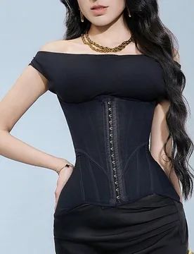 Pieza Corsé de entrenamiento de cintura para mujer con 25 huesos, cinturilla de compresión alta de 4 capas - Shein - FashionsVida