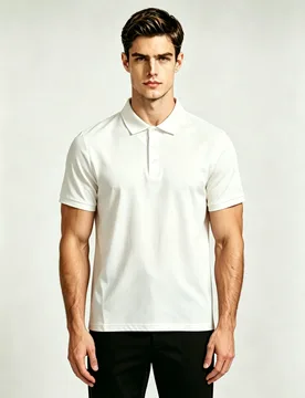 Men's breathable business casual polo shirt, fashionable and lightweight short sleeved solid color classic version, can be pulle - Aliexpress - FashionsVida