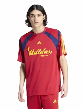 T-shirt à Manches Courtes Tiro Np Team Power Red 2 / Dark Blue / Crew Yellow M