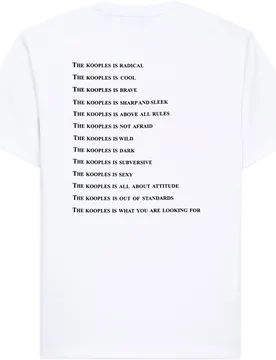 Camiseta de hombre What is con serigrafía neón rosa y blanca negra - The Kooples - FashionsVida