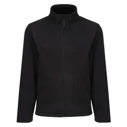 Mens Plain Micro Fleece Full Zip Jacket (Layer Lite) - Black - Size 4xl