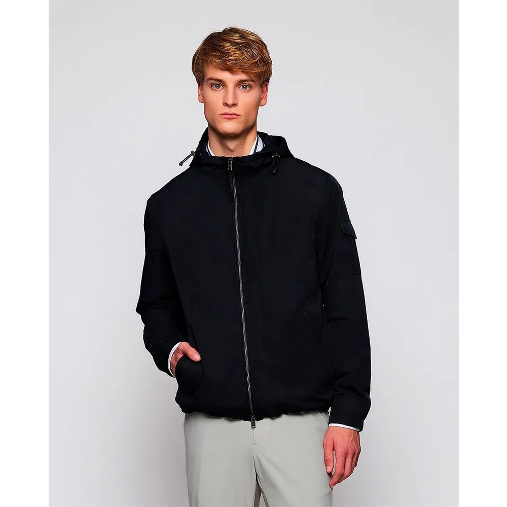 Cortavientos hombrre regular fit con capucha - Mirto - FashionsVida