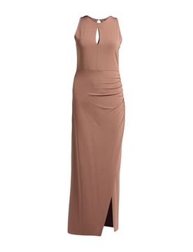 Vestido largo Mujer Marrón claro 40 Mujer