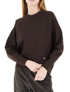 DEHA Felpa girocollo MARRONE M - DEHA - FashionsVida