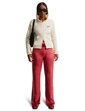 Sportswear Women Pants - Red - Size S - Cotton Jersey - Red - Size: Small - Nike - FashionsVida
