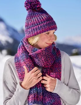 Multi-Colour Womens Beanie - Purple - Purple - Size: ONE - Mountain Warehouse - FashionsVida