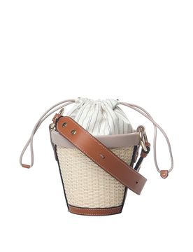 Borsa a secchiello in paglia