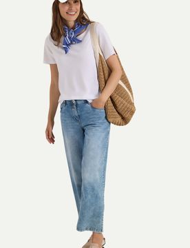 Bandana mit Paisley Print Weiß