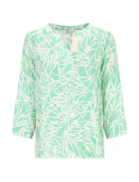 Grafischer Druck D Bluse Serafino-A female - 48 - FashionsVida