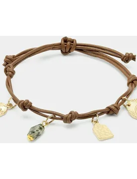 Pulsera de cordón con abalorios y cuentas - Parfois - FashionsVida