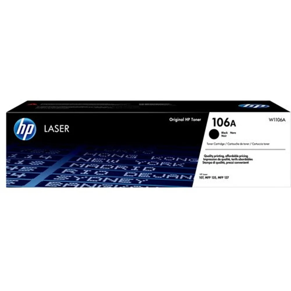 Tóner original LaserJet 106A negro (W1106A) - HP - FashionsVida