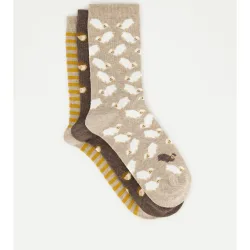 Pack de calcetines de mujer con print de ovejas