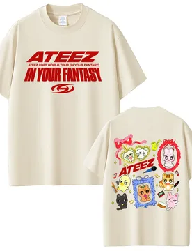 Korean Band ATEEZ in Your Fantasy 2026 World Tour T Shirt Funny Cartoon Tshirt Men Women Kpop Fashion Trend Short Sleeve T-shirt - Aliexpress - FashionsVida