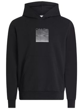 Felpa nera cappuccio K10K113087