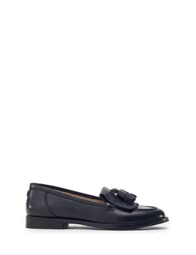 Women's 'Florana' Leather Brogues & Loafers in Black Size: 7 - Black - Size: 7 - Moda in Pelle - FashionsVida