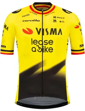 Maillot à Manches Courtes Team Visma Lase A Bike Replica Former Belgian Campion 2026