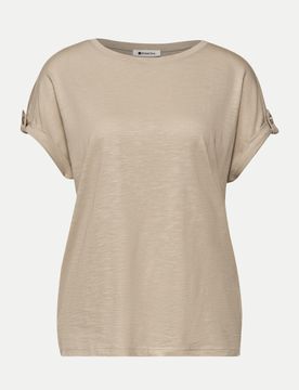 Street One Basic T-Shirt Beige 40